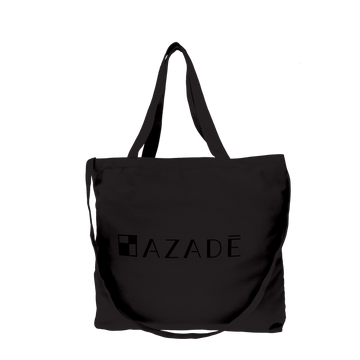 Azade Τσάντα Καμβάς Μαύρη